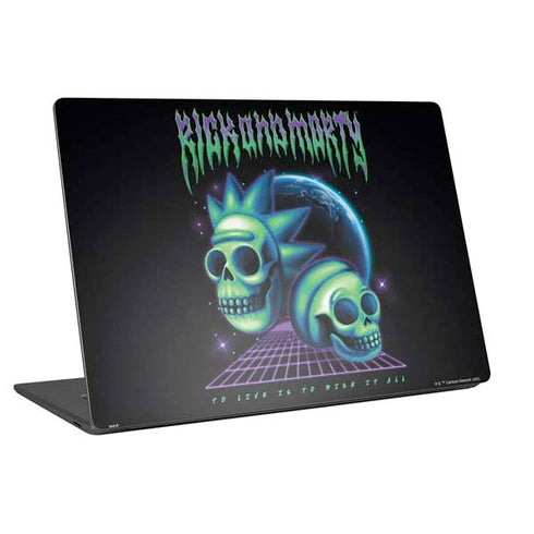 Adult Swim Rick and Morty Neon Skulls Universal Laptop 11in (8.8 x 6.2in) Skin